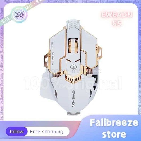 Eweadn G5 Wired Mouse Gaming Mouse Mecha 6rd Gear Mechanical Metal Mice 12800dpi Rgb Support Macro Programmingrgb Gamer MousesM240725
