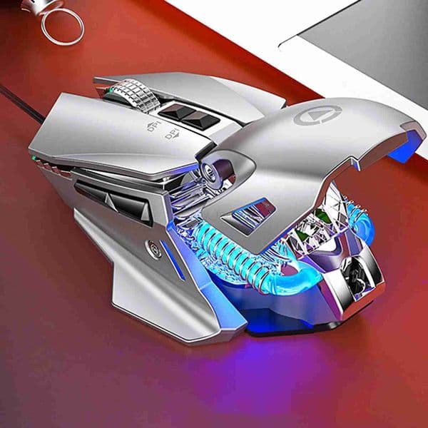 G10 USB Wired Macro Programming Gaming Mouse Colorful Water-cooled light 7200 DPI Mice With LED Backlight 7 Button For PC LaptopM240725