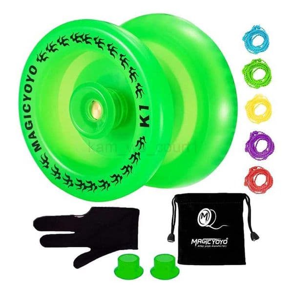 MAGICYOYO Responsive Yoyo K1-Plus With Yoyo Sack + 5 Strings And Yo-Yo Glove GifM240725