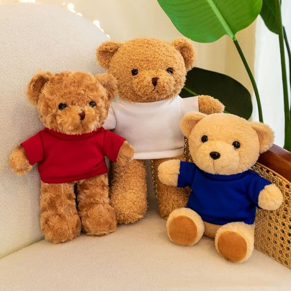 2026 new cute teddy bear plush toy cloth doll activity giving customers gifts that can be printed with logos y260202 toy