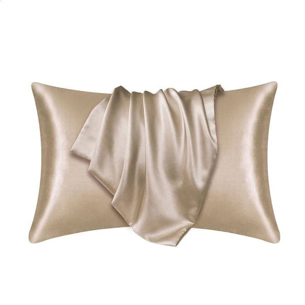 Nordic Silk Pillowcase White Black Grey Khaki Blue Pink Sliver Bed Pillow Covers Cases Home Bedding Decor 240725