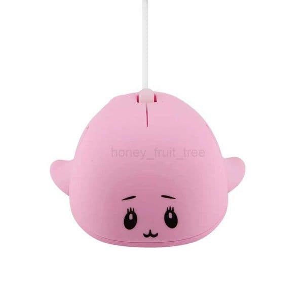 Cute Cartoon Mouse Gift Wired Pink Dolphin Mouse for laptop computer pc Funny Creative giftsM240725