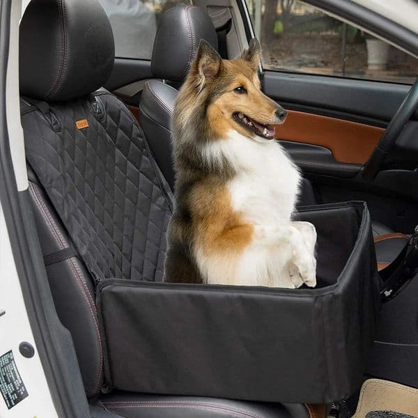Pet Dog Car Seat Cover 2 in 1 Protector Transporter Waterproof Cat Basket Hammock For Dogs In The 240724