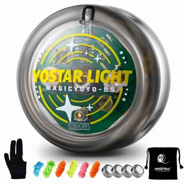 2026 New MAGICYOYO D5 LED Light Up Responsive Yoyo Beginners Professional Yo For Kids Easy Tom240725 Toy