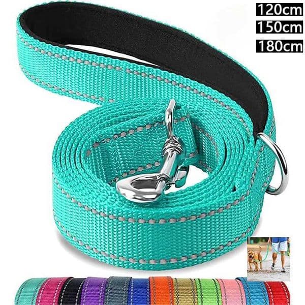 Night Reflection Dog Pet Towing Rope 1.2/1.5/1.8m Guard Rope Pet Walking Training Leash Cats Dogs Harness Collar Lead StrapL240725