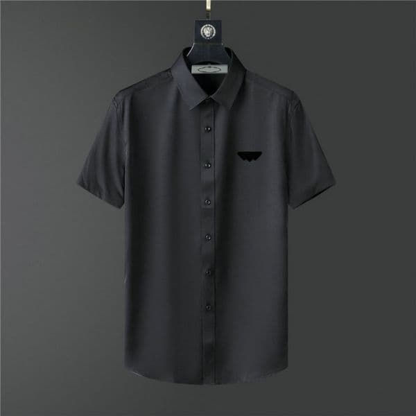 Luxury Designer Men's Casual Shirts business shirts Tees Polos pullover High End mens Short Sleeves T-Shirts Letter Fashion women mens tops Spring summer Clothing