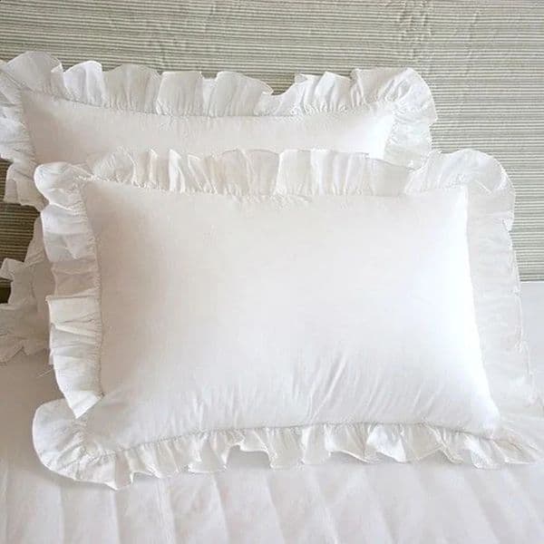 Princess Pillowcases With Ruffles Multiple Sizes Pillow Cover Comfortable Pillow Case For Adults Kids 240725