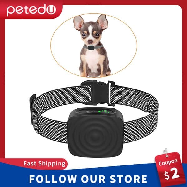 Pet Anti Bark Device USB Ultrasonic Intelligent Electric Dogs Training Dog Stop Barking Vibration Water Proof Collar ddmythur