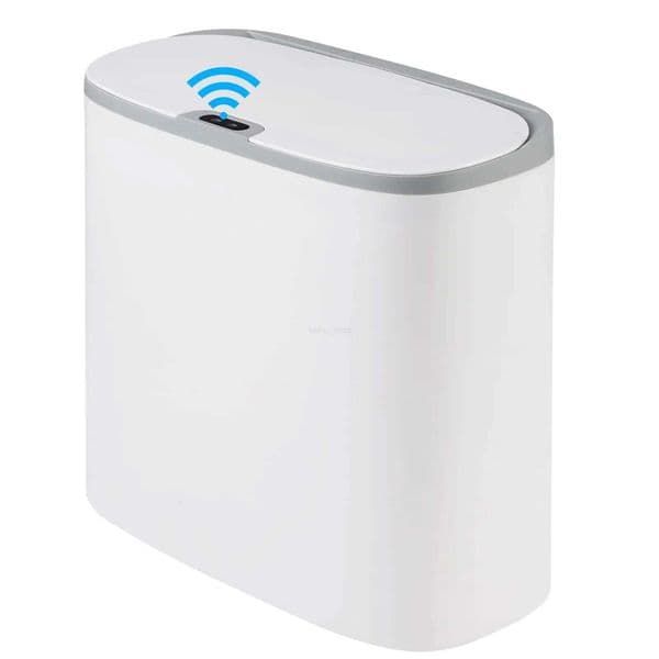 Automatic Bathroom Trash Can with Lid Touchless Small Trash Can Motion Sensor Waterproof Slim Garbage Can for Kitchen BedroomB240726