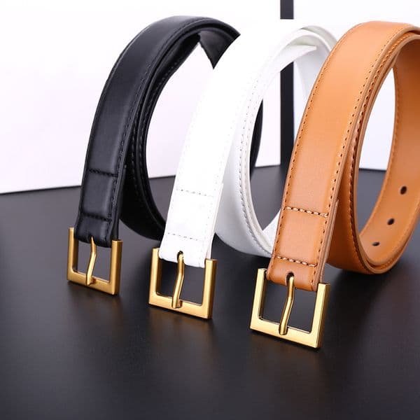 Belt for Women Genuine Leather 3.0cm Width High Quality Men Designer Belts Letter Buckle cnosme Womens Waistband Cintura Ceintures
