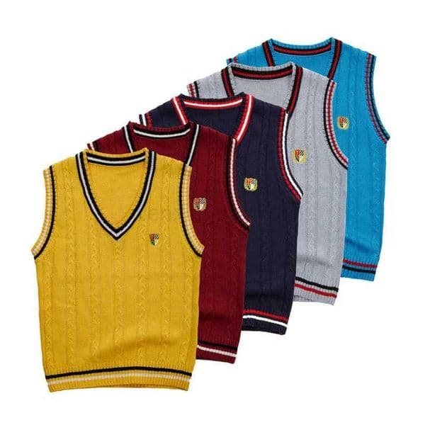 Autumn Boys Sweater Vest Clothes Baby Child Candy Color Knit Waistcoats Cartoon Letter Casual Sweatshirts For Kids PulloversXJ240726