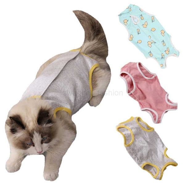 Cat Dog Anti-licking Vest Pet Care Clothes Cats Weaning Sterilization Suit Puppy Kitten Surgery After Recovery Care ClothingB270726