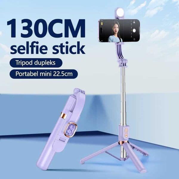 Ringke Selfie Stick Tripod with Fill Light Wireless Bluetooth Portable Tripod for Phone Smartphone Outdoor photographyM240719