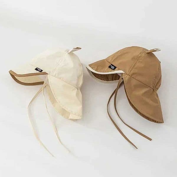 Baby summer hat suitable for girls boys fast drying children sun hat neck protection beach baby baseball cap baby accessoriesW240715