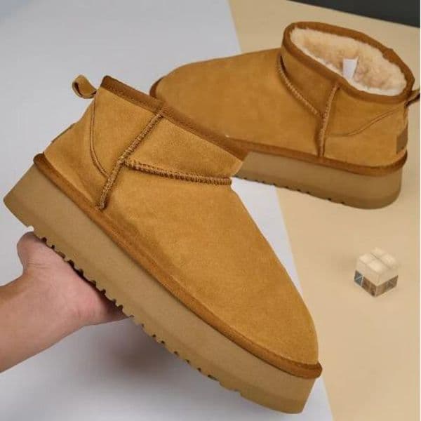 New Tazz Classic Ultra Mini Boots Disquette Platform Tasman Scuffette Slippers Australia Mustard Seed Funkette Sliders Women Men Goat Braid Natural Oilve