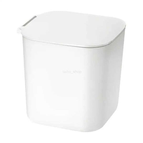 Mini Trash Can Counter Desktop Garbage Can Garbage Bin Mini Working Desk Trash Bin Lightweight For Living Room Desk BedroomBk240726