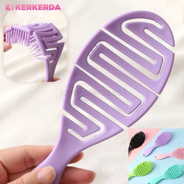 Hair Brush Massage Hair Comb Female Airbag Air Cushion Scalp Massage Comb Dry and Wet Dual-use Long Hair Smooth HairdressingM240727
