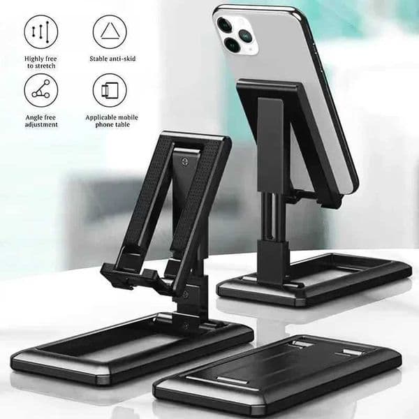 Foldable Smartphone Stand Tablet Mobile Phone Desktop Phone Stand for iPad iPhone Samsung Desk Holder Adjustable Desk BracketM240725