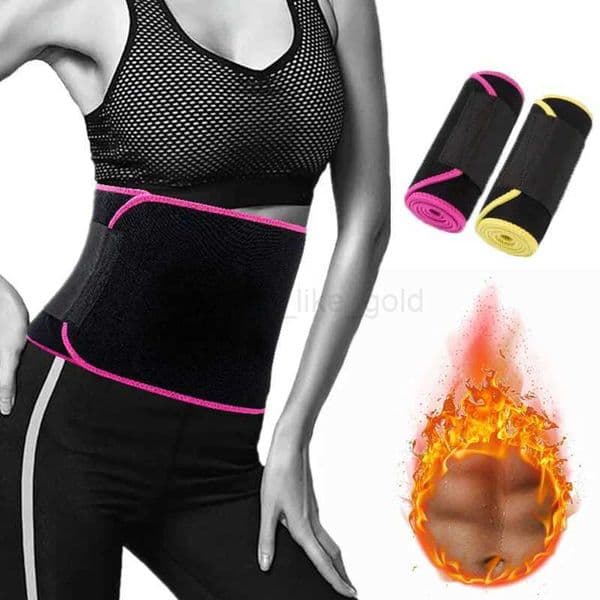 Women Adjustable Fitness Belt Waist Trainer Sweat-absorbent Breathable Sports Body Shaping Fat Burning Girdle Waist CinchersL240727