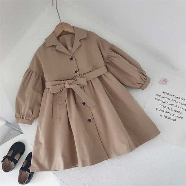 Girls windproof jacket made of cotton for 2023 casual spring and autumn high-quality childrens windproof clothingW240726