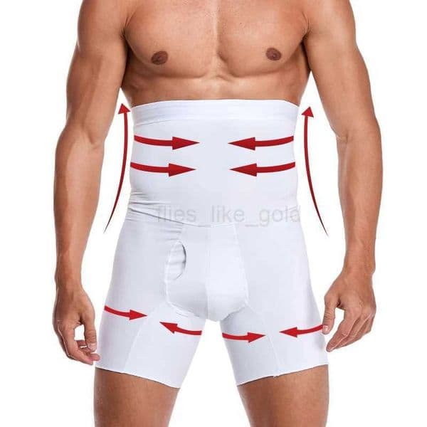 Men Body Shaper Compression Shorts Waist Trainer Tummy Control Boxer Shaping Underwear Flat Tummy Girdle Body Shaper Silicone USL240727