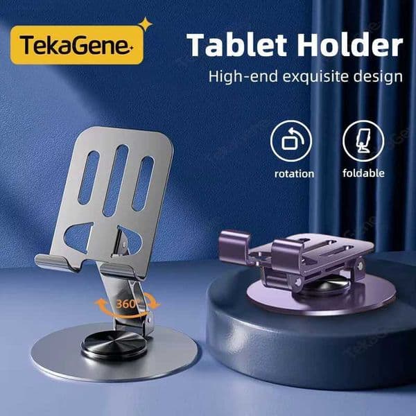 360 Rotating Desktop Mobile Phone Tablet Computer Bracket Portable Laziness Can Folded Adjustment For iphone 15 Huawei ipadM240725