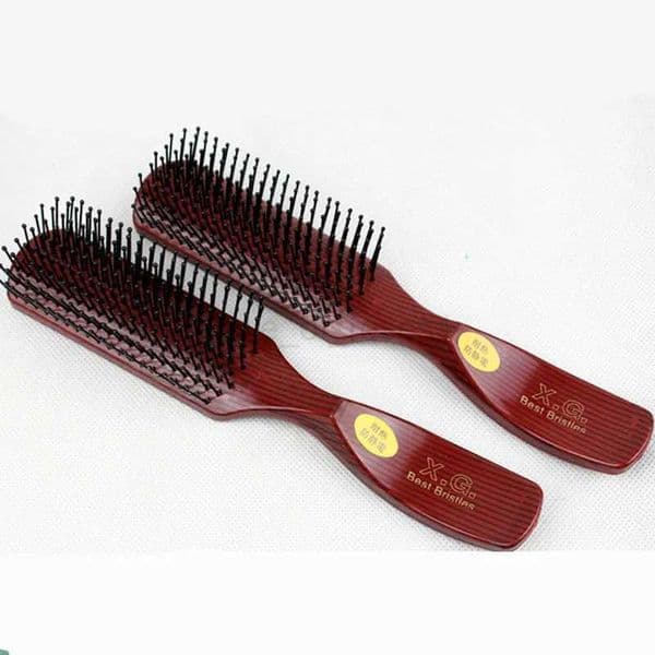 Hair Brush Wooden Comb Plastic Brush Anti-Static Hairbrush Scalp Massager Straight Wet Comb for Women Men Salon Curly hair brushM240727