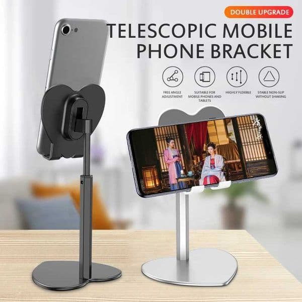Adjustable Universal Stand Tablet Holder Heart Shaped Desktop Mobile Phone DeskM240725