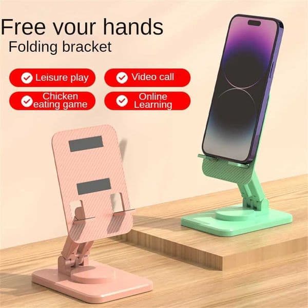 Mobile Phone Holder Aluminum Alloy Rotating Silver Office Accessories Portable Phone Bracket Stable Multifunctional AdjustableM240725