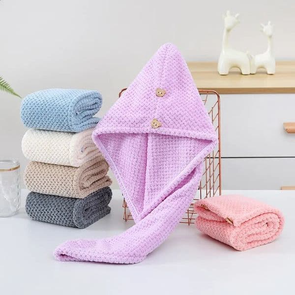 Pineapple Dry Hair Cap Womens Shower Cap Quick-drying Strong Water Absorption Thickened Home Bag Hair Dry Hair Towel 240726