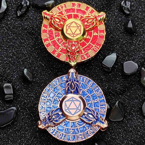 Metal Roulette Dice DND Fingertip Gyro Dice Role playing Games for Dungeon and Dragons RPG Dices DND Dice set Teampunk D D DiceM240729