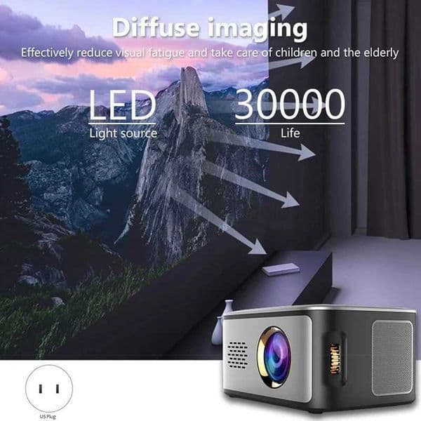 SD40 LCD Projector LED 1080P Home Theater 500 Lumens 1000 1 Contrast Ratio With HD USB PortM240729