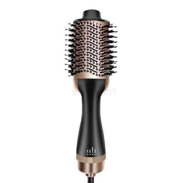 1200W Hair Dryer Hot Air Brush Styler and Volumizer Hair Straightener Curler Comb Roller One Step Electric Ion Blow Dryer BrushY240729