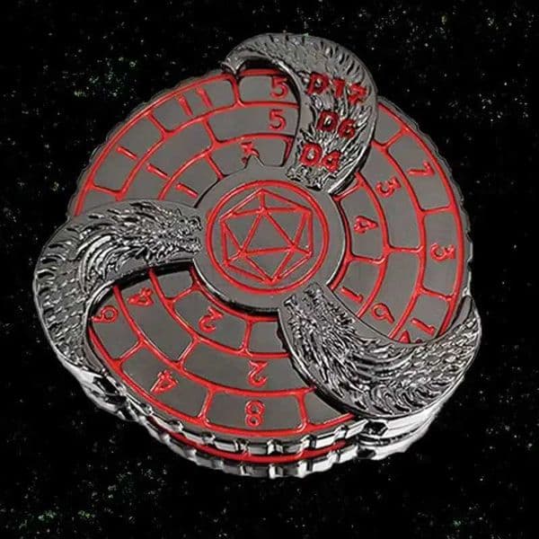Metal Roulette Dice for Rpg players Fingertip gyro Dice role playing games accessories for Dungeons Dragons DND dice Gyro DiceZ240729