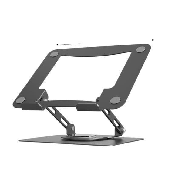 Adjustable Computer Stand with 360 Rotating Base, Ergonimic Foldable Laptop Riser for Desk Compatible with MacBook Pro/Air Notebook up to 16 Inches