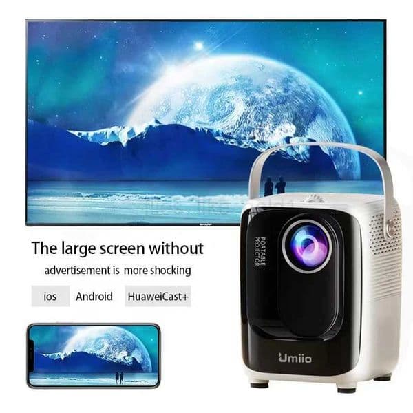 UMIIO A007 Portable Outdoor Smart Projector Full HD 1080P MINI Home Theater Free delivery!M240729