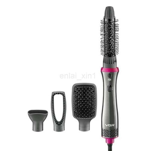 Salon Professional Hair Dryer Blow Hot Air Style With Nozzles Combs Brushes 4in1 Curler Multifunctional Salon Hair Styling ToolY240729