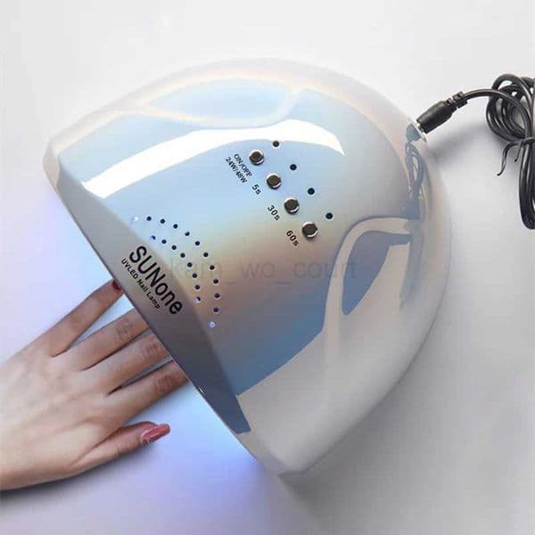 LULAA Electroplated Silver 30 Uv Led Nail Lamp Gel Polish Drying Lamp Nail Phototherapy Machine Nail Dryer Manicure ToolM240729