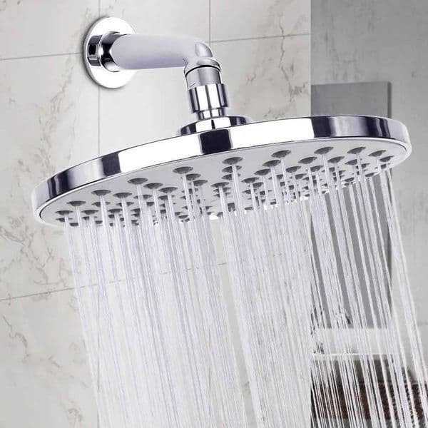 8-inch circular sprayer stainless steel circular rain shower head adjustable brass ball joint shower nozzleW240730