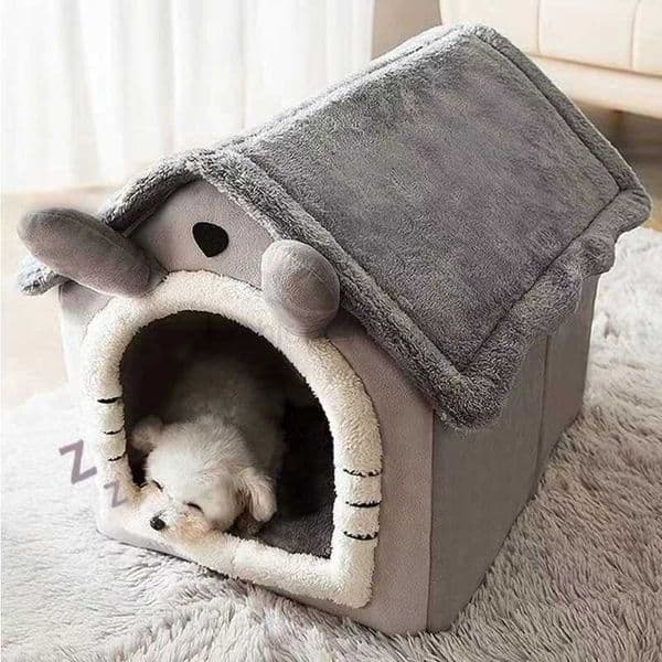 Soft pet bed tent house dog shelter cat bed indoor warm dog house with detachable mat suitable for small medium and large petsX240730