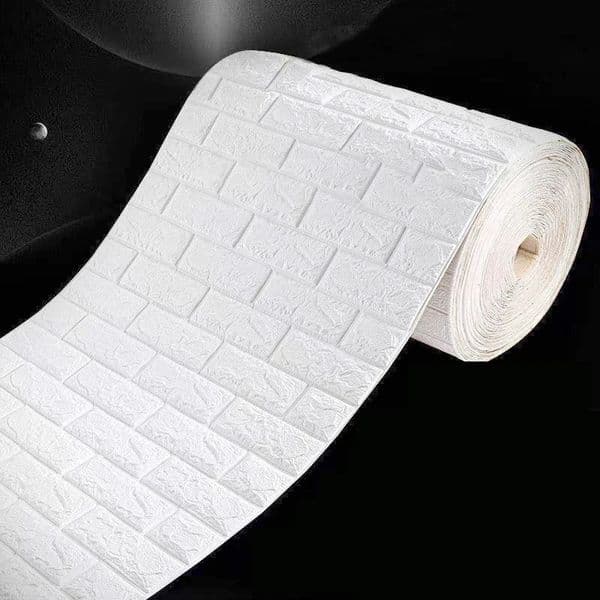 10m Brick Wall Stickers DIY Decor 3D Self-Adhesive Waterproof Wallpaper for Kitchen Home Kid Room Bedroom Wallcover Decoration 240730