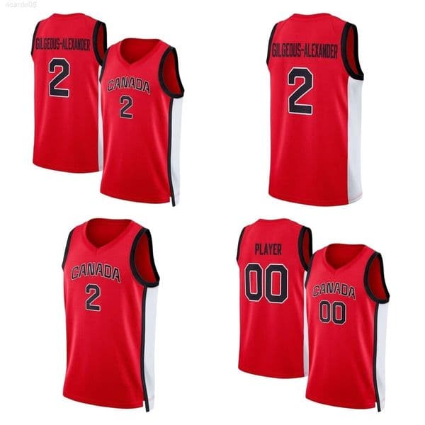 Canada Basketball Jersey 2024 Shay Colley Kia Nurse Bridget Carleton Sami Hill Kayla Alexander Natalie Achonwa Syla Swords Nirra Fields Women National Team Youth