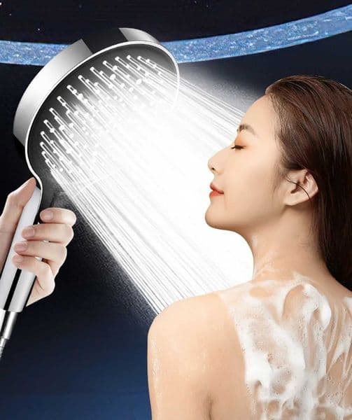 New 15CM shower head high-pressure 3-mode portable filter rain shower faucet bathroom accessoriesW240730