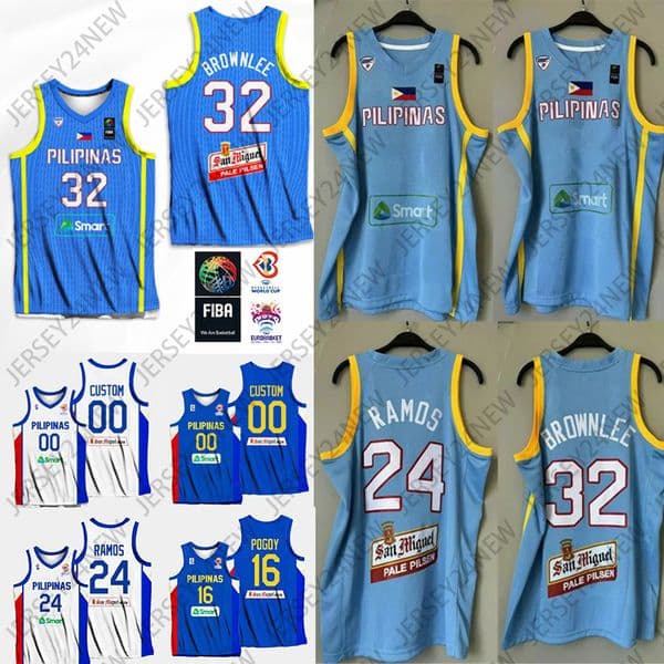 2024 Philippines jersey National Team World Cup 69 ESMERALDA 4 Kiefer RAVENA Basketball Jersey 7 Timothy HEADING 15 June Mar FAJARDO 19 Kai Sotto 6 Clarkson XS-4XL