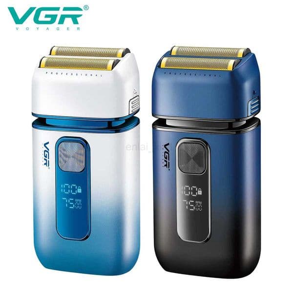 VGR Electric Shaver Professional Electric Dual Foil Shaver for Men Washable IPX6 Rechargeable Portable Mesh Trimmer V-362Y240730