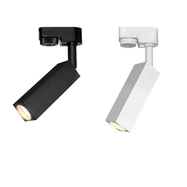 Dimmable LED Track Light Square Adjustable Angle Cob Spotlight 5w7w 10w AC110v / 220V Warm White Background Wall Indoor LightingCL240730