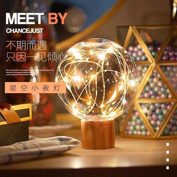2 years warranty Original wood starry sky lamp dreamy atmosphere decorative lampgift wholesale small table lamps night lamps B240904