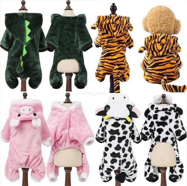 Pet Dog Clothes Soft Warm Fleece Dogs Jumpsuits Pet Clothing for Small Dogs Puppy Cats Hoodies Chihuahua Yorkshire Costume CoatsXJ2406542