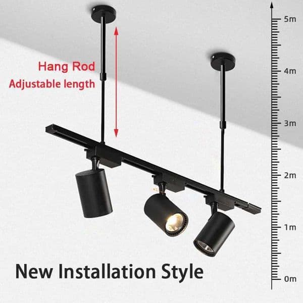 LED Track Light Fixture Bedroom House Pendant LED Room Decor Full Set Rail Track Lighting Clothing Spotlight Chandelier LampsCL240730