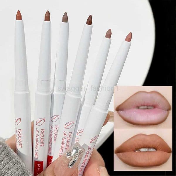 Nude Lipliner Pencil Matte Velvet Lipstick Pen Outline Lip Shape Waterproof Lasting Non-stick Cup Smooth Lip Line Contour MakeupXJ240731